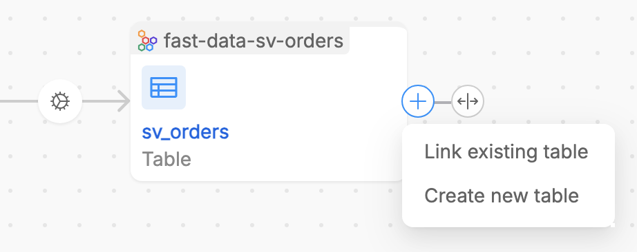 Link and Create Tables