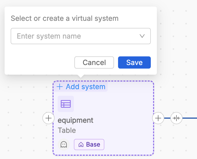 Adding virtual SoR