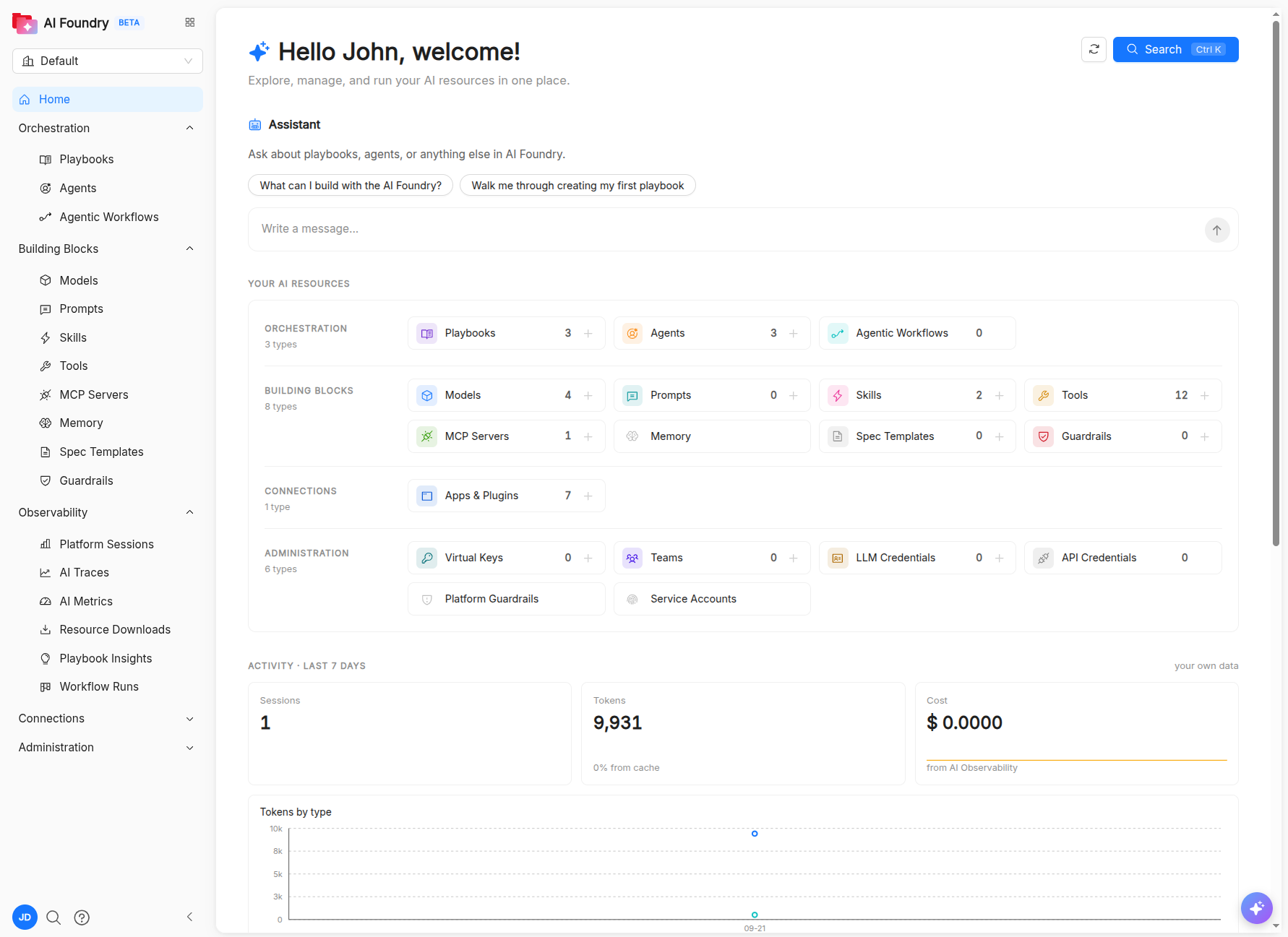 AI Foundry Home Page