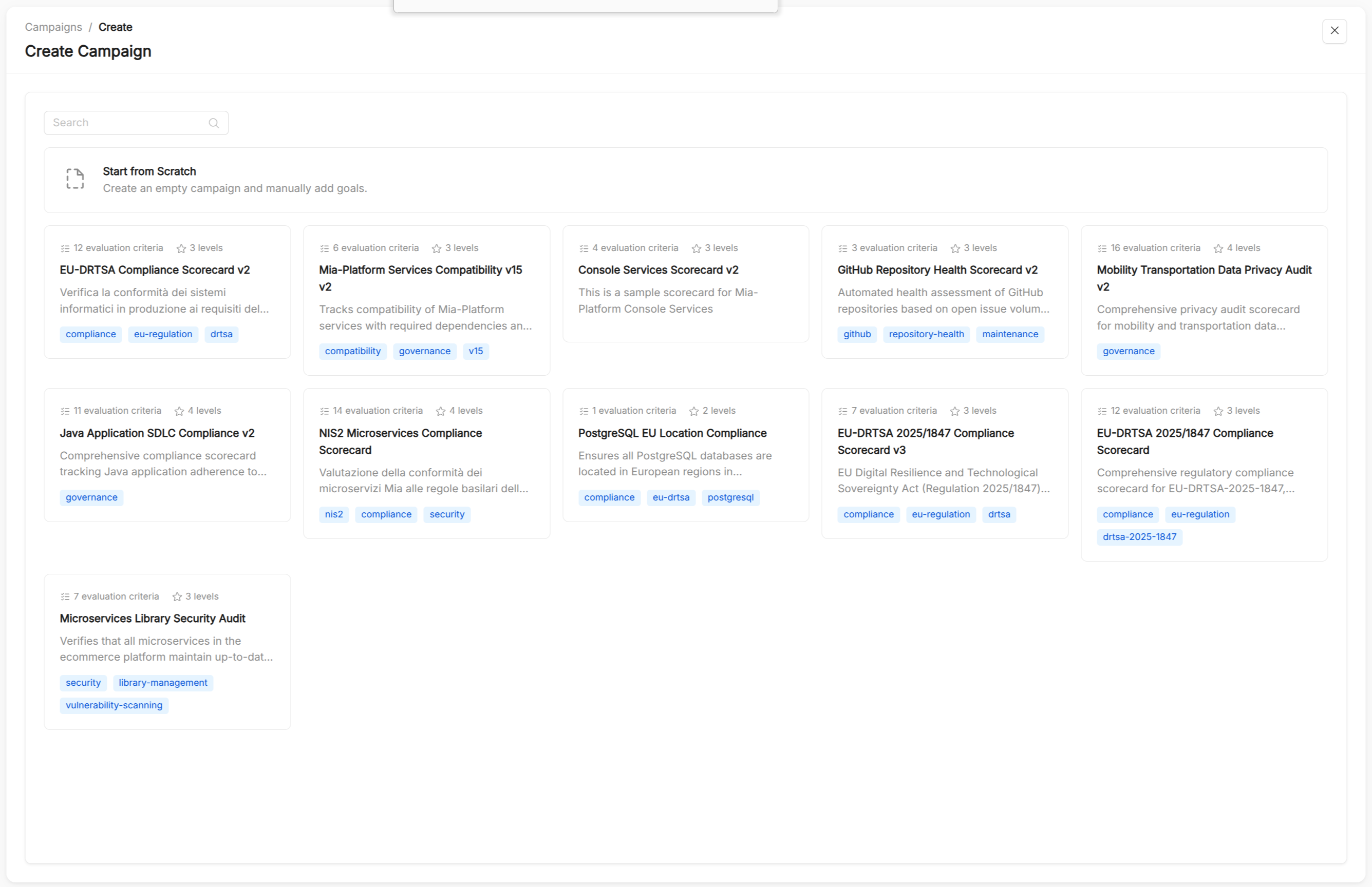 Catalog App Campaign Creation