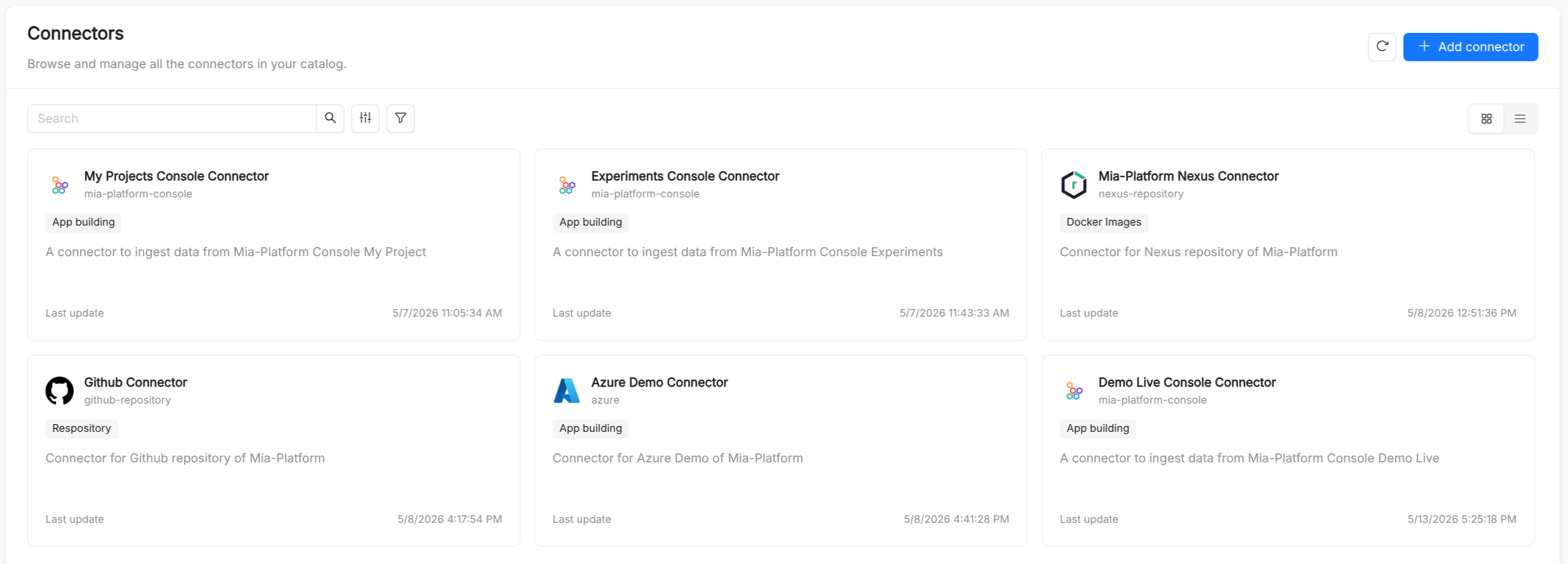 Catalog App Connectors