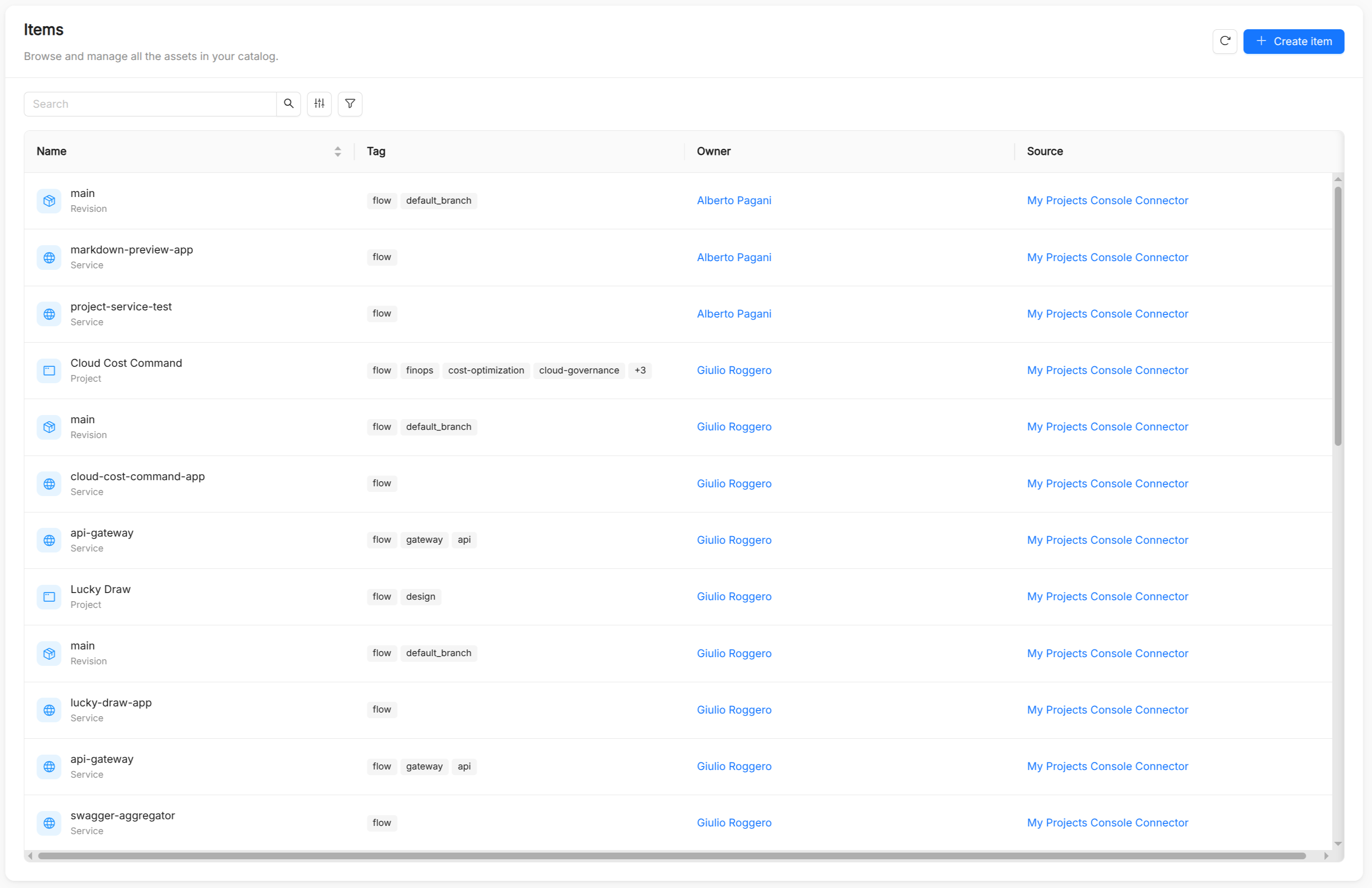 Catalog App Items