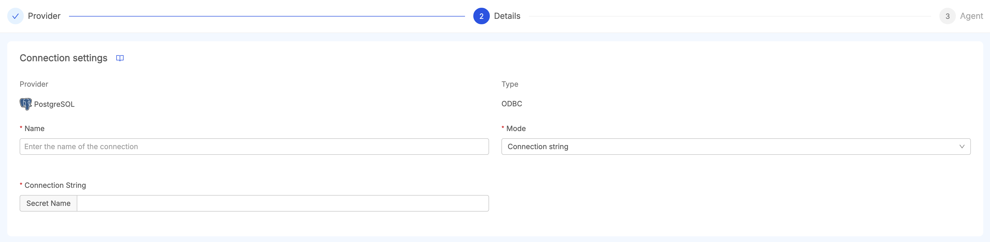 ODBC Connection Form Plain