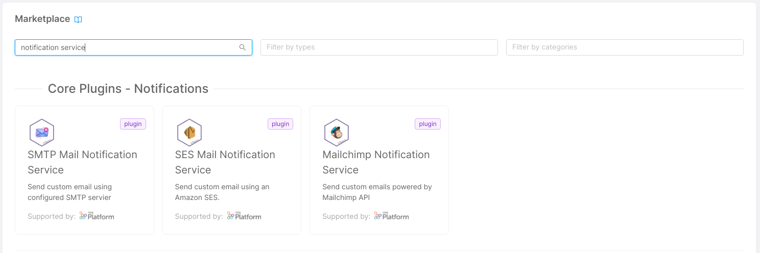 mail notification service