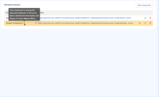 Manually create webhook